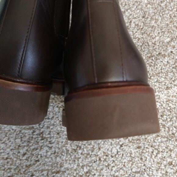 Vince Ryker Water Repellent Chelsea Boots Womens Size 6 Cacao Leather - Picture 15 of 16